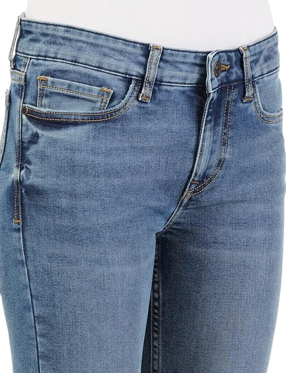 inkd Women's Contrast Stitch Stretchable Skinny Fit Jeans